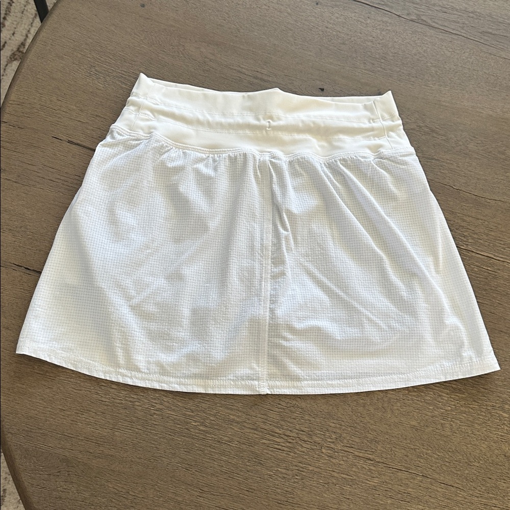 Vuori White Active Drawstring Skort - image 3